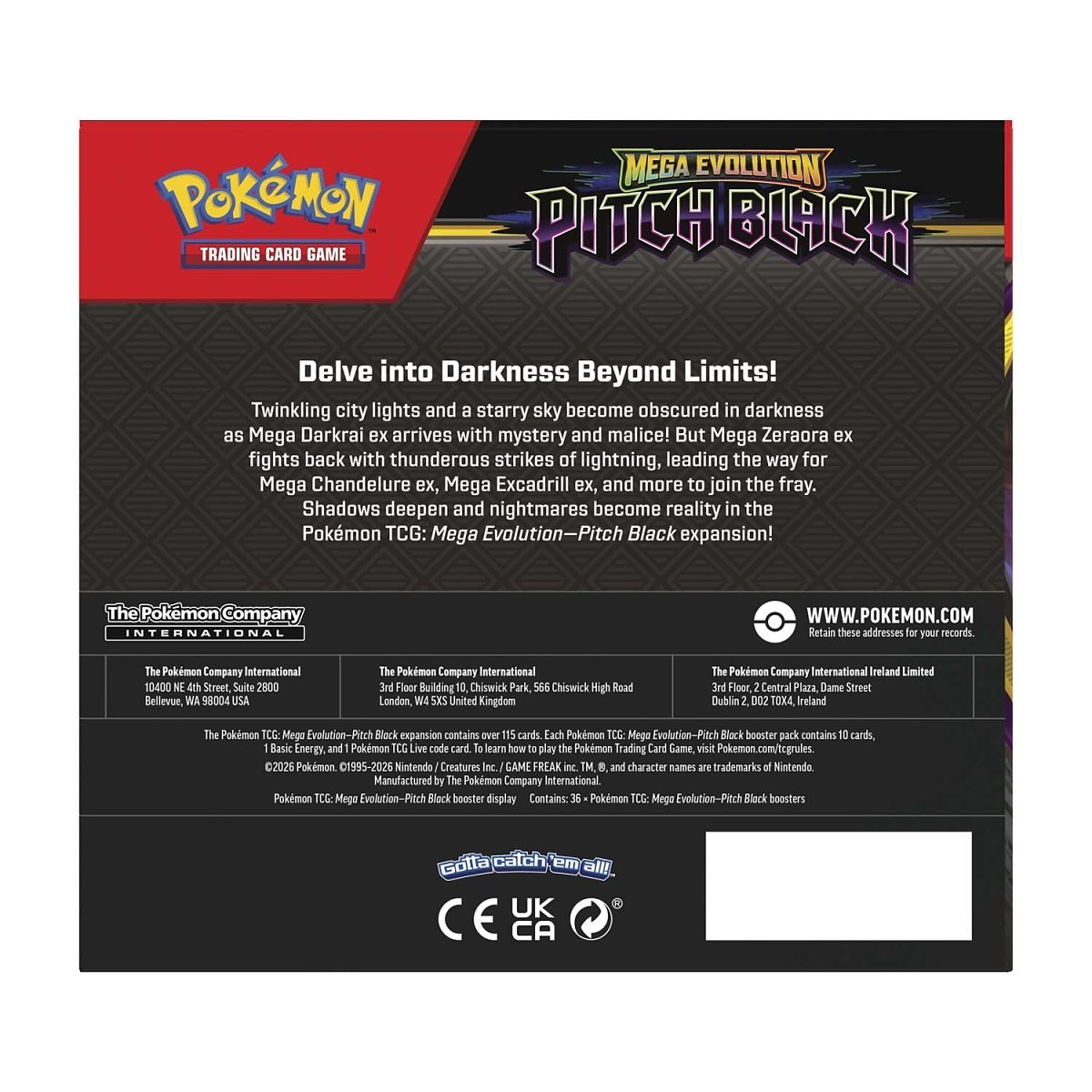 Mega Evolution-Pitch Black Booster Display Box (36 Packs) - Image 4